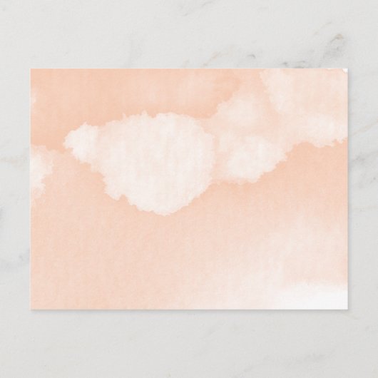 Blush Waterverf en Cactus Fiesta Vrijgezellenfeest Uitnodiging Briefkaart (Achterkant)