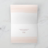Blush-Waterverf | Faux Roos Gold Bat Mitzvah Bedankkaart (Binnen)