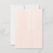 Blush Waterverf | Faux Roos Gold Bat Mitzvah RSVP Kaartje (Achterkant)