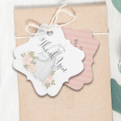 Blush Waterverf Favor Vrijgezellenfeest Bedankt Bedankjes Labels