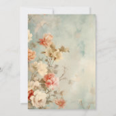 Blush Waterverf Floral Bridal Shower Uitnodiging (Achterkant)