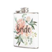 Blush Waterverf Floral Bride Heupfles (Links)