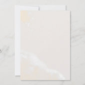 Blush Waterverf Floral Marble Finish Wedding Kaart (Achterkant)