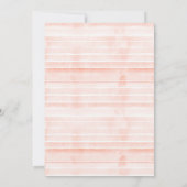 Blush Waterverf Floral Wreated Vrijgezellenfeest Kaart (Achterkant)