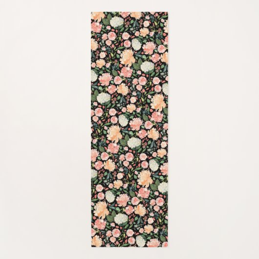 Blush Waterverf Floral Yogamat (Voorkant)