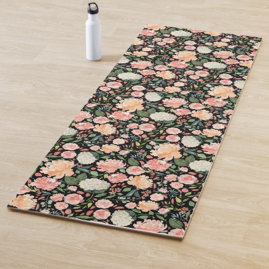 Blush Waterverf Floral Yogamat (In situ)