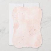 Blush Waterverf Flowers 50th Birthday Party Kaart (Achterkant)