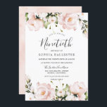 Blush Waterverf Flowers 90th Birthday Party Kaart<br><div class="desc">Blush Waterverf bloemen 90th Birthday Party Invitation Zie overeenkomend collectie in Niche en nestwinkel</div>