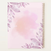 Blush Waterverf Planner-Minimale & Vrouwelijke Ont Planner (Achterkant)