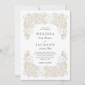 Blush Waterverf Rozen Lijst Weddenschap Kaart (Voorkant)