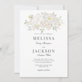 Blush Waterverf Rozen Weddenschap Kaart (Voorkant)