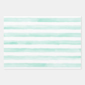 Blush Waterverf Stripes Gold Glitter Hearts Inpakpapier Vel (Voorkant 3)