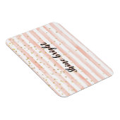 Blush Waterverf Stripes Gouden Sterren Shine Magneet (Rechterzijde)