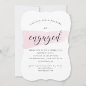 Blush Waterverf Swatch Wedding Engagement Party Kaart (Voorkant)