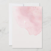 Blush Waterverf Verloving  Foto Lijst Kaart (Achterkant)