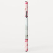 Blush Waterverf vlinder monogram foto Case-Mate iPhone Case (Achterkant/rechts)