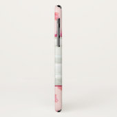 Blush Waterverf vlinder monogram foto Case-Mate iPhone Case (Achterkant/links)