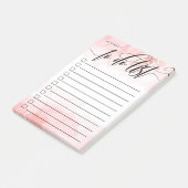 Blush Waterverf was - kalligrafie om lijst te doen Post-it® Notes (Schuin)
