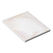 Blush Waterverf was | Naam van leraar Gepersonalis Notitieblok (Schuin)