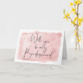Blush Waterverf wordt mijn briefkaart (Gele Bloem)