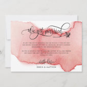 Blush, we hebben een huwelijk, Elope kondiging Kaart (Voorkant)