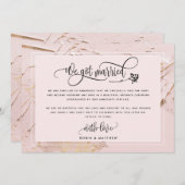 Blush We hebben een huwelijksweddenschap/aankondig Kaart (Voorkant / Achterkant)