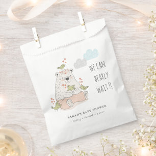 Blush We kunnen het Beer Baby shower van vogels af Bedankzakje