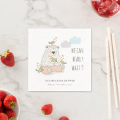 Blush We kunnen het Beer Baby shower van vogels af Servet (Insitu)