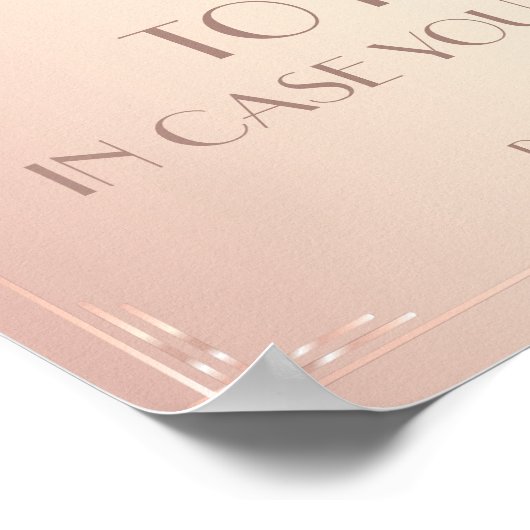 Blush Weddenbordafdrukken om te hebben Poster (Hoek)