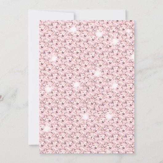 Blush Weddenschap Vrijgezellenfeest Brunch & Bubbl Kaart (Achterkant)