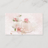 Blush Weddenschappen met Rozen, bakkerij Visitekaartje (Voorkant)