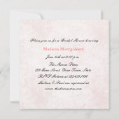 Blush Weddenschappen met Rozen, Vrijgezellenfeest Kaart (Achterkant)