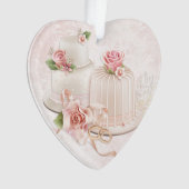 Blush Weddenschappen met Rozen, Vrijgezellenfeest Ornament (voorkant)