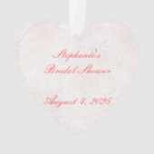 Blush Weddenschappen met Rozen, Vrijgezellenfeest Ornament (achterkant)