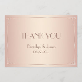Blush Wedding Dank je Vintage kaarten