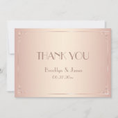 Blush Wedding Dank je Vintage kaarten (Voorkant)