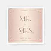 Blush Wedding Napkins Custom  Servetten (Voorkant)