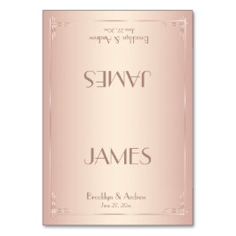 Blush Wedding Place Cards  Kaart