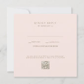 Blush Wedding QR Code RSVP (Voorkant)