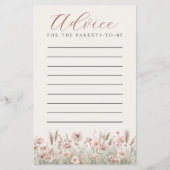 Blush Weide Advieskaart voor Ouders Flyer (Voorkant)