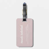 Blush Wereldkaart Bagagelabel (Achterkant verticaal)