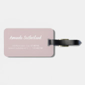 Blush Wereldkaart Bagagelabel (Achterkant horizontaal)
