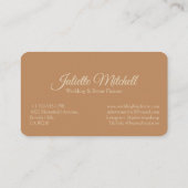 Blush Wheat Wedding & Event Planner Business Card Visitekaartje (Achterkant)