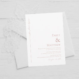Blush Where Forever Begins Wedding Invitation Kaart