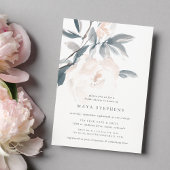 Blush Whisper Bridal Shower Invitation Kaart