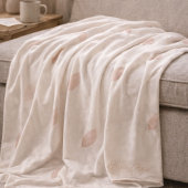 Blush Whisper Petals Fleece Blanket