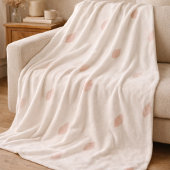 Blush Whisper Petals Fleece Blanket Deken