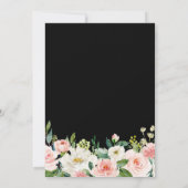 Blush White Botanical Floral Vrijgezellenfeest Kaart (Achterkant)