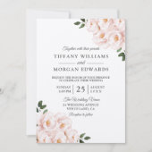 Blush & White Elegant All Seasons Weddenschap Kaart (Voorkant)
