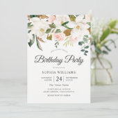 Blush & White Flowers de hele jaren door Kaart (Staand voorkant)